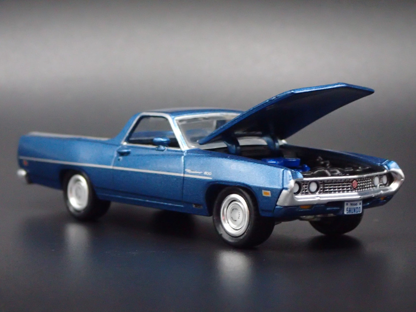 1970 70 FORD RANCHERO 500 PICKUP TRUCK BLUE 1:64 SCALE DIECAST MODEL CAR