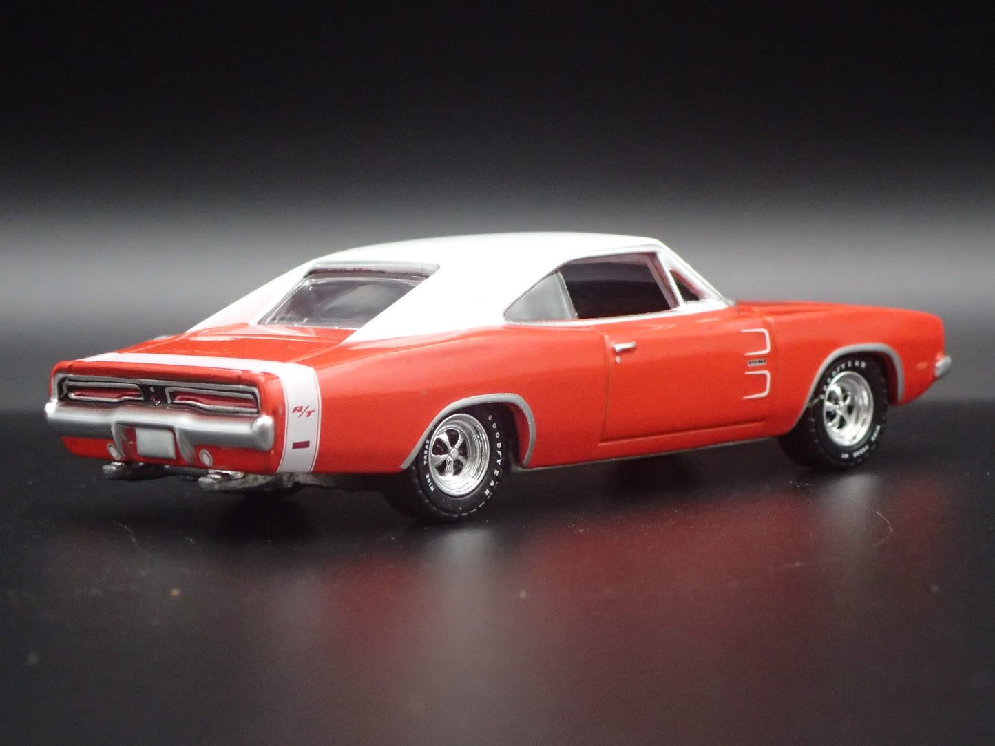 1969 69 DODGE CHARGER RT RED 1:64 SCALE COLLECTIBLE DIORAMA DIECAST MODEL CAR