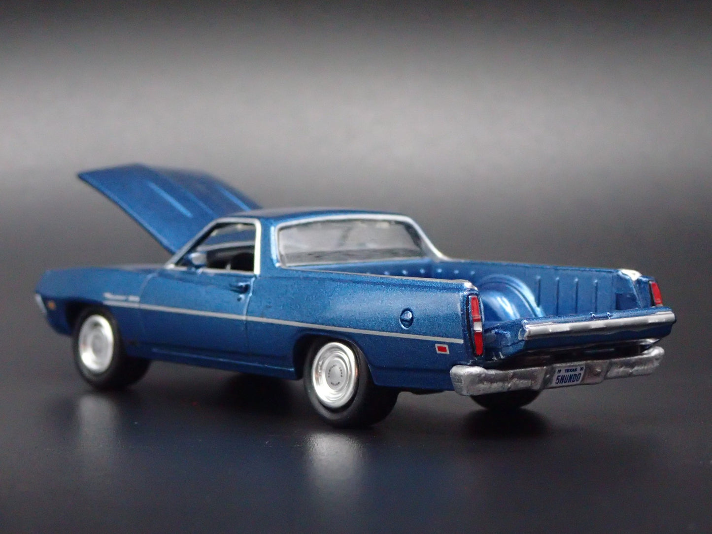 1970 70 FORD RANCHERO 500 PICKUP TRUCK BLUE 1:64 SCALE DIECAST MODEL CAR