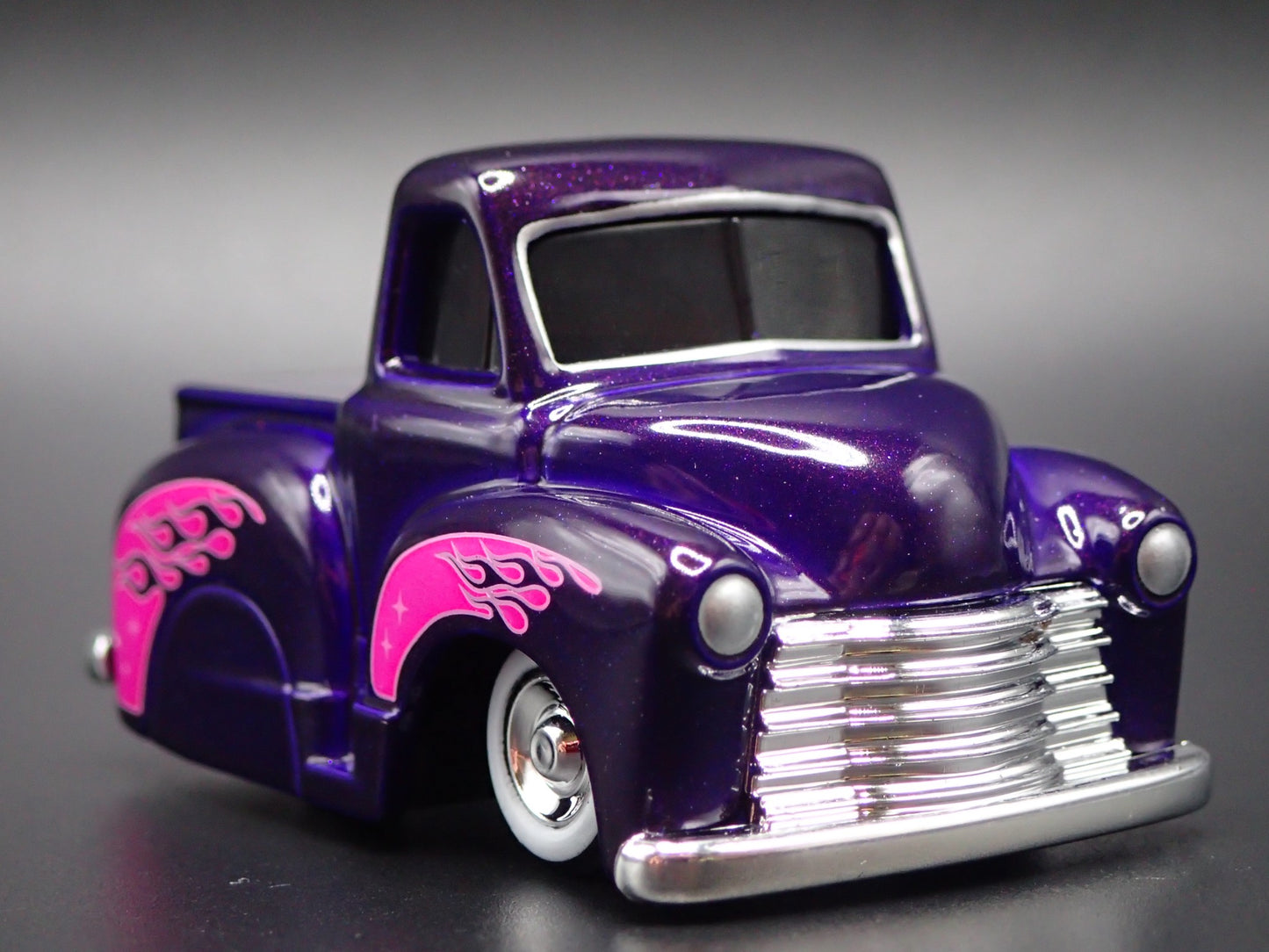 1953 53 CHEVY CHEVROLET PICKUP TRUCK TUNED PURPLE 1:64 SCALE DIECAST MODEL CAR