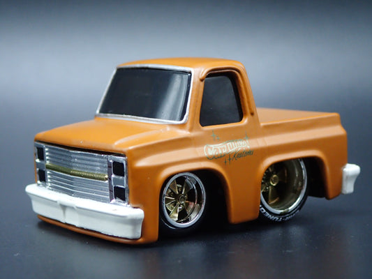 1987 CHEVY CHEVROLET C10 PICKUP TRUCK TUNED BROWN  1/64 SCALE DIECAST MODEL CAR