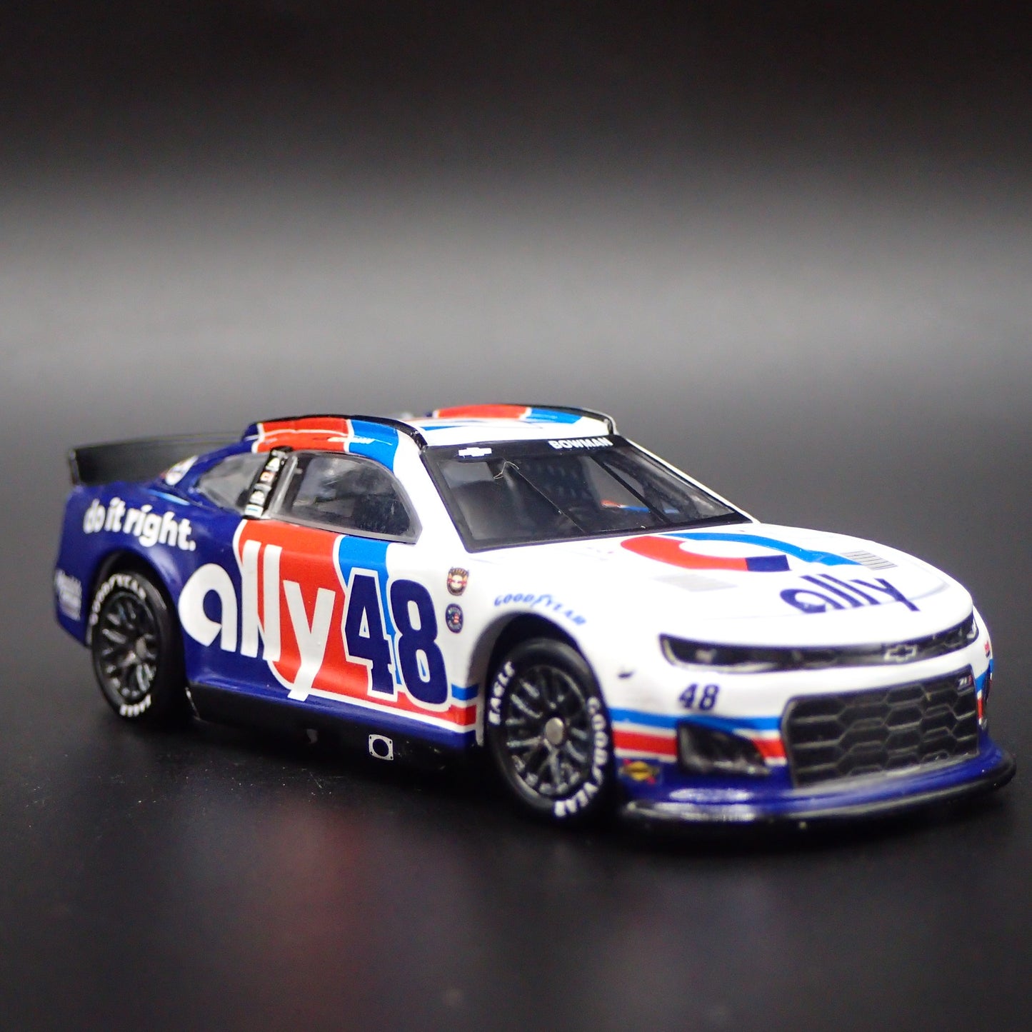 2022 CHEVY CAMARO ZL1 #48 ALEX BOWMAN ALLY THROWBACK NASCAR 1:64 SCALE MODEL CAR