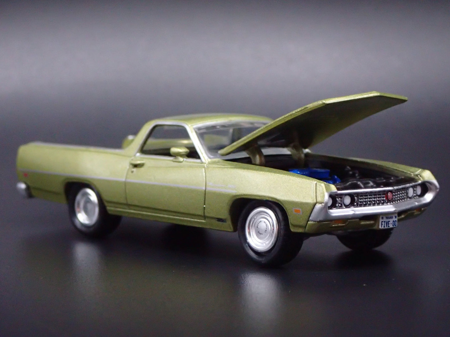 1970 70 FORD RANCHERO 500 PICKUP TRUCK GREEN 1:64 SCALE DIECAST MODEL CAR