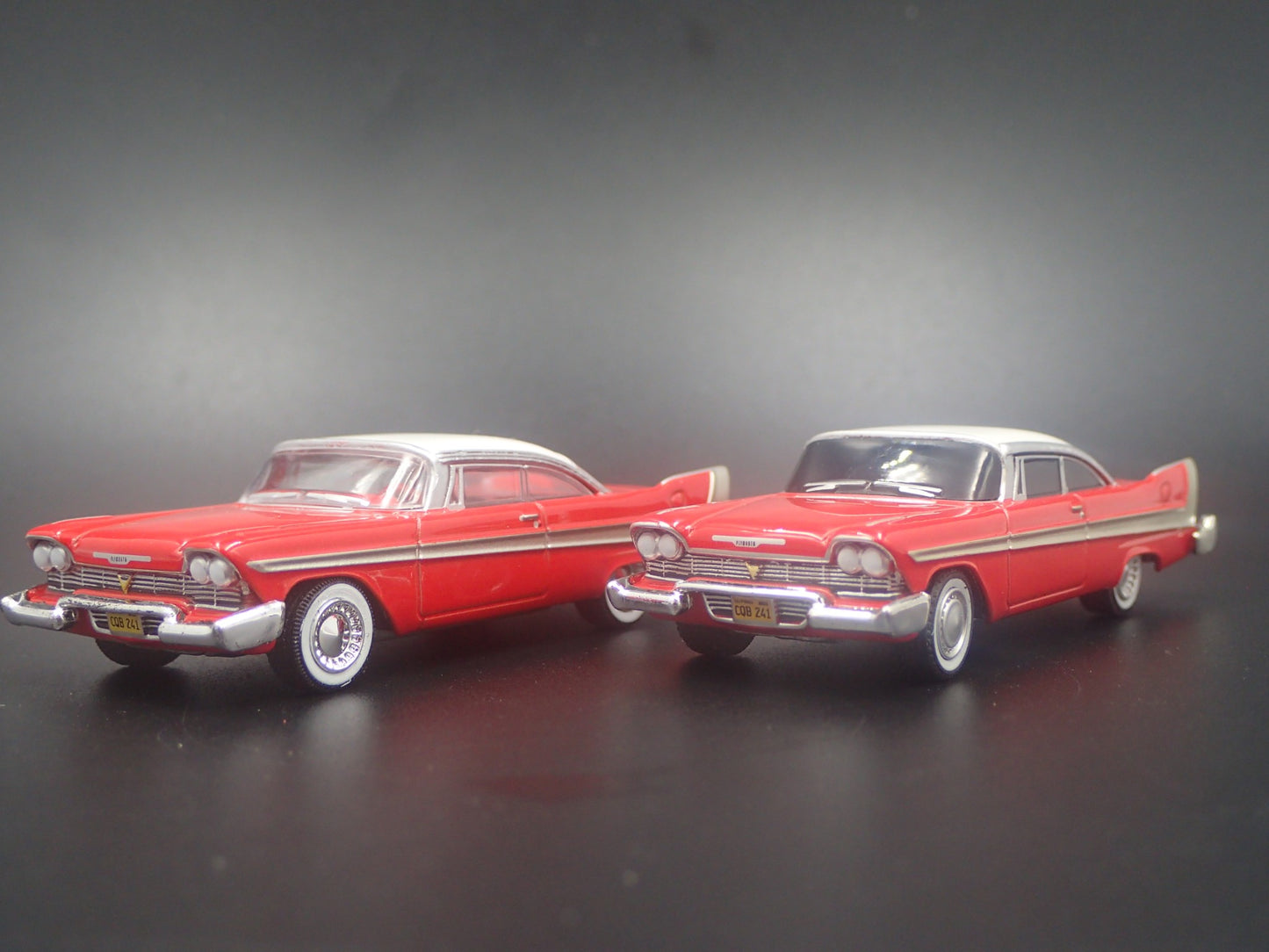 CHRISTINE 1958 58 PLYMOUTH FURY GOOD VS EVIL LEGACY 1/64 SCALE DIECAST MODEL CAR