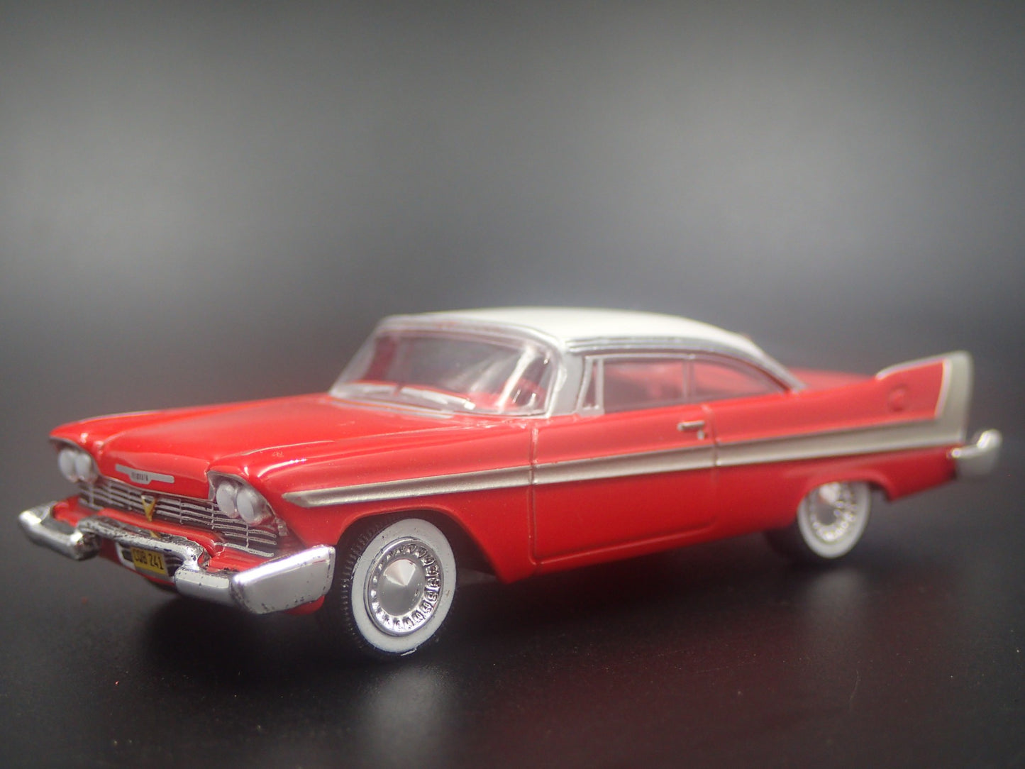 CHRISTINE 1958 58 PLYMOUTH FURY GOOD VS EVIL LEGACY 1/64 SCALE DIECAST MODEL CAR