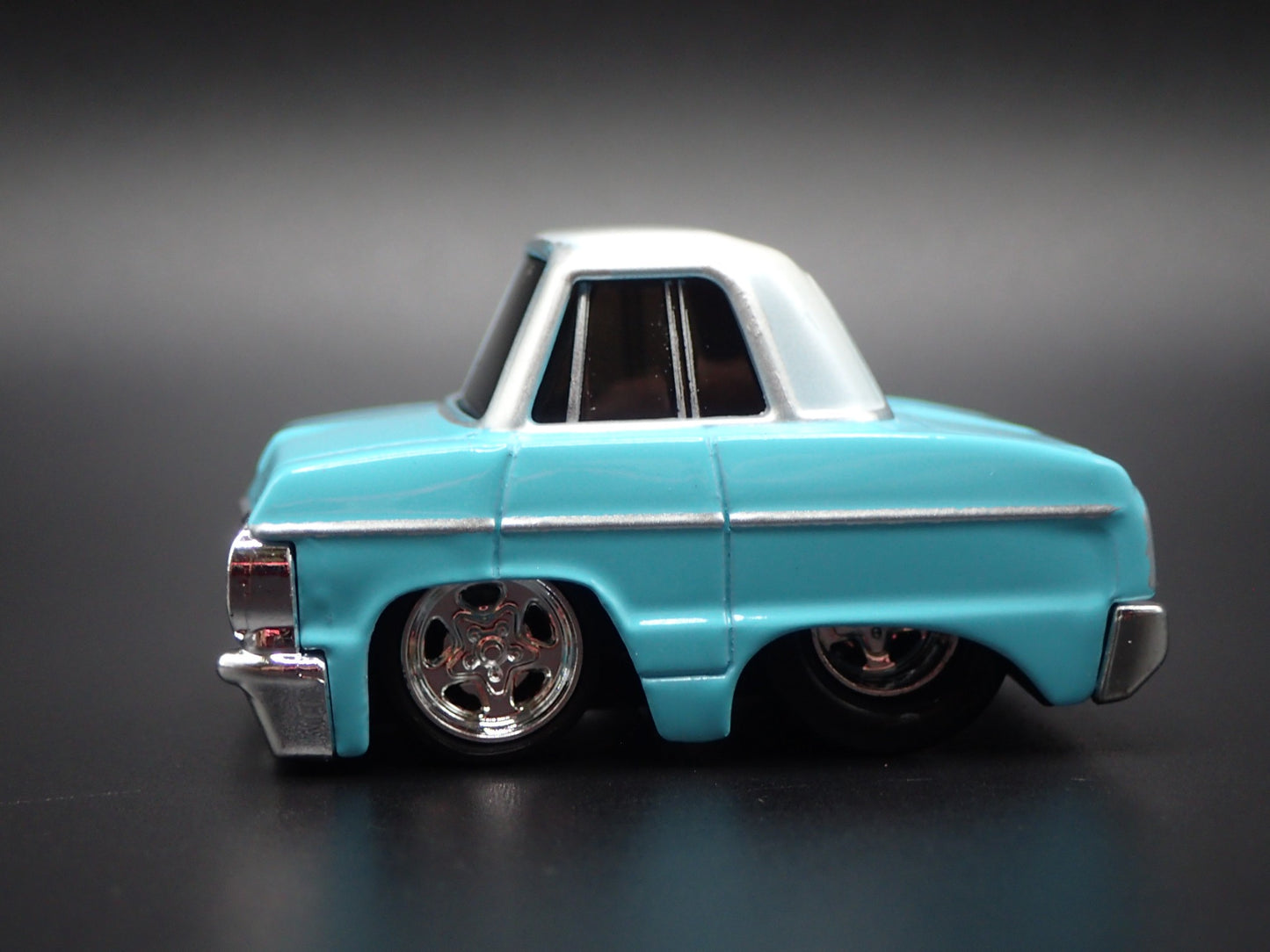 1964 64 CHEVY CHEVROLET IMPALA TEAL CAR TUNED 1:64 SCALE DIECAST MODEL CAR