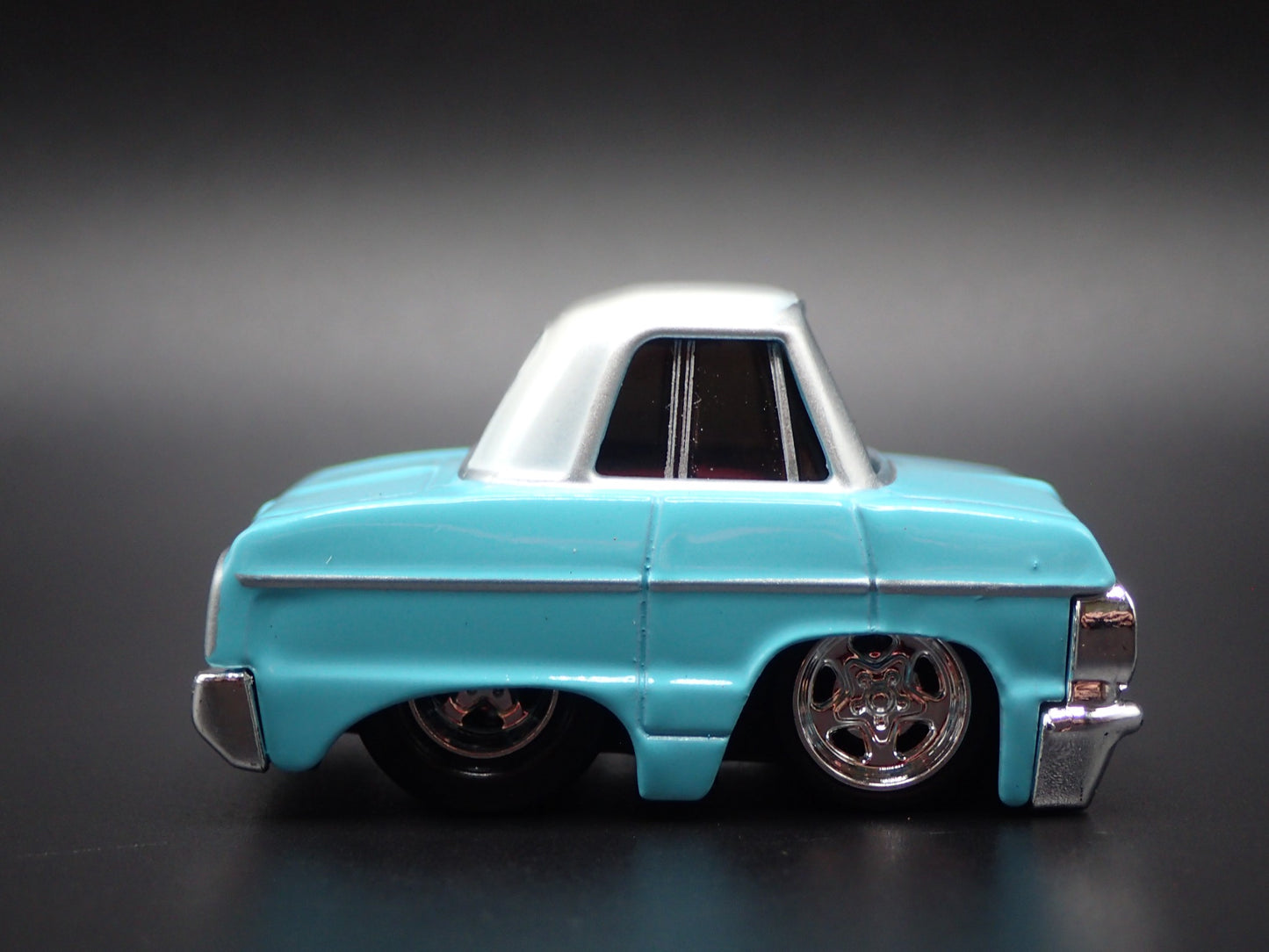 1964 64 CHEVY CHEVROLET IMPALA TEAL CAR TUNED 1:64 SCALE DIECAST MODEL CAR