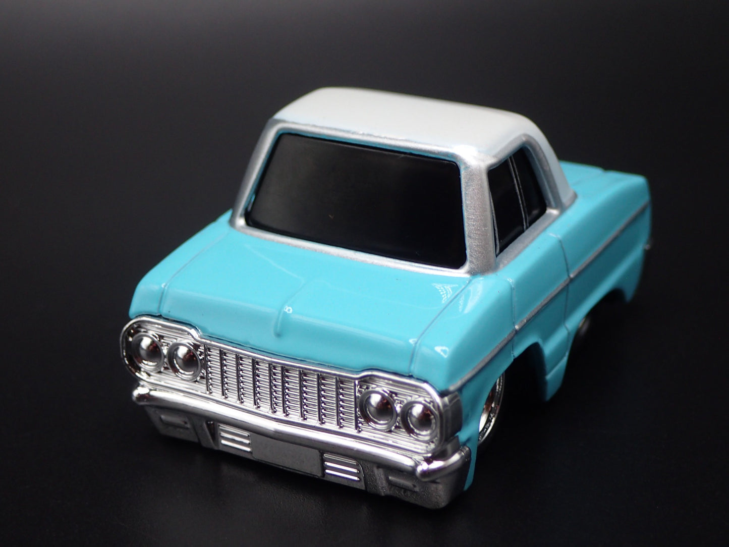 1964 64 CHEVY CHEVROLET IMPALA TEAL CAR TUNED 1:64 SCALE DIECAST MODEL CAR