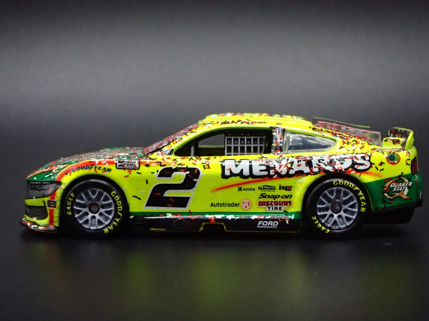 2025 25 FORD MUSTANG #2 AUSTIN CINDRIC MENARDS WIN NASCAR 1:64 SCALE DIECAST CAR