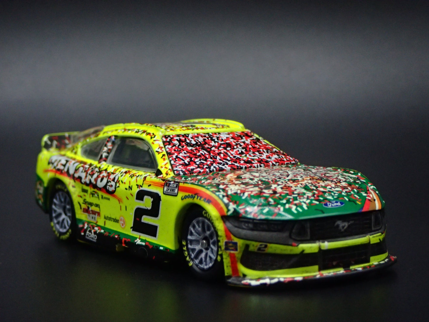 2025 25 FORD MUSTANG #2 AUSTIN CINDRIC MENARDS WIN NASCAR 1:64 SCALE DIECAST CAR