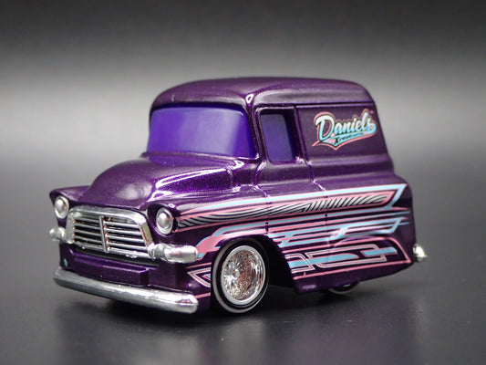 1957 57 GMC PANEL TRUCK CAR TUNED LOWRIDER 1/64 SCALE DIORAMA DIECAST MODEL CAR