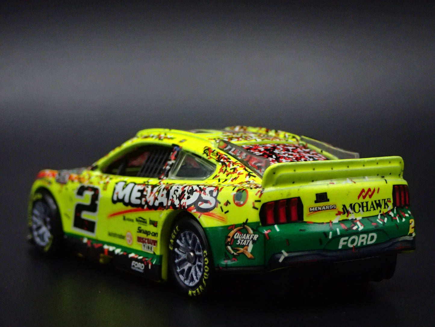 2025 25 FORD MUSTANG #2 AUSTIN CINDRIC MENARDS WIN NASCAR 1:64 SCALE DIECAST CAR