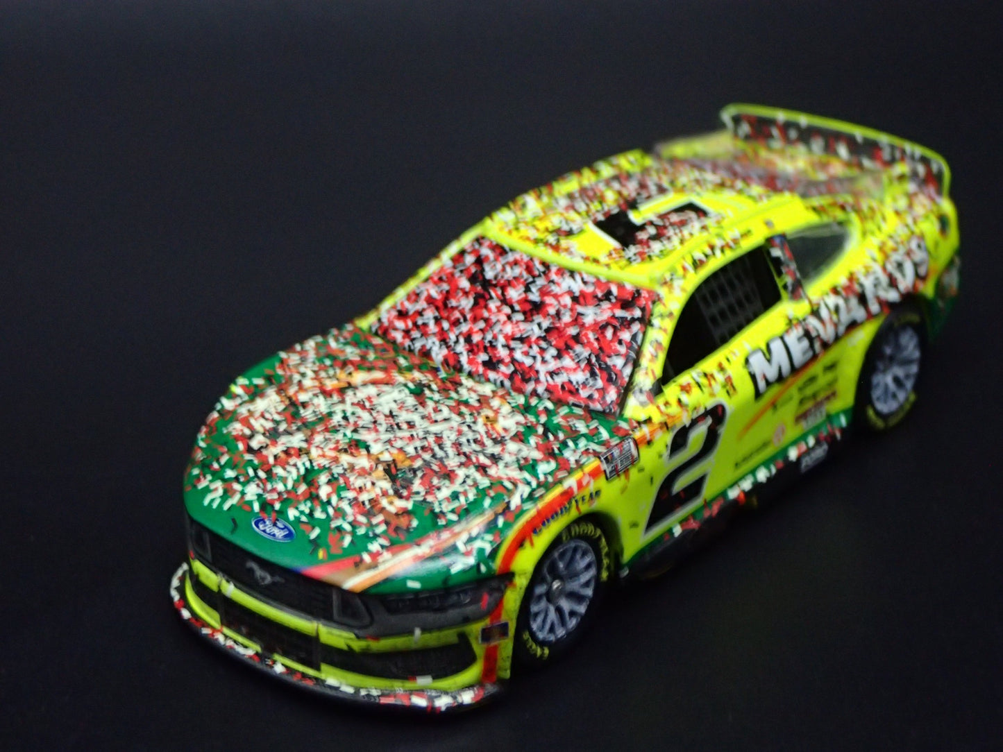 2025 25 FORD MUSTANG #2 AUSTIN CINDRIC MENARDS WIN NASCAR 1:64 SCALE DIECAST CAR