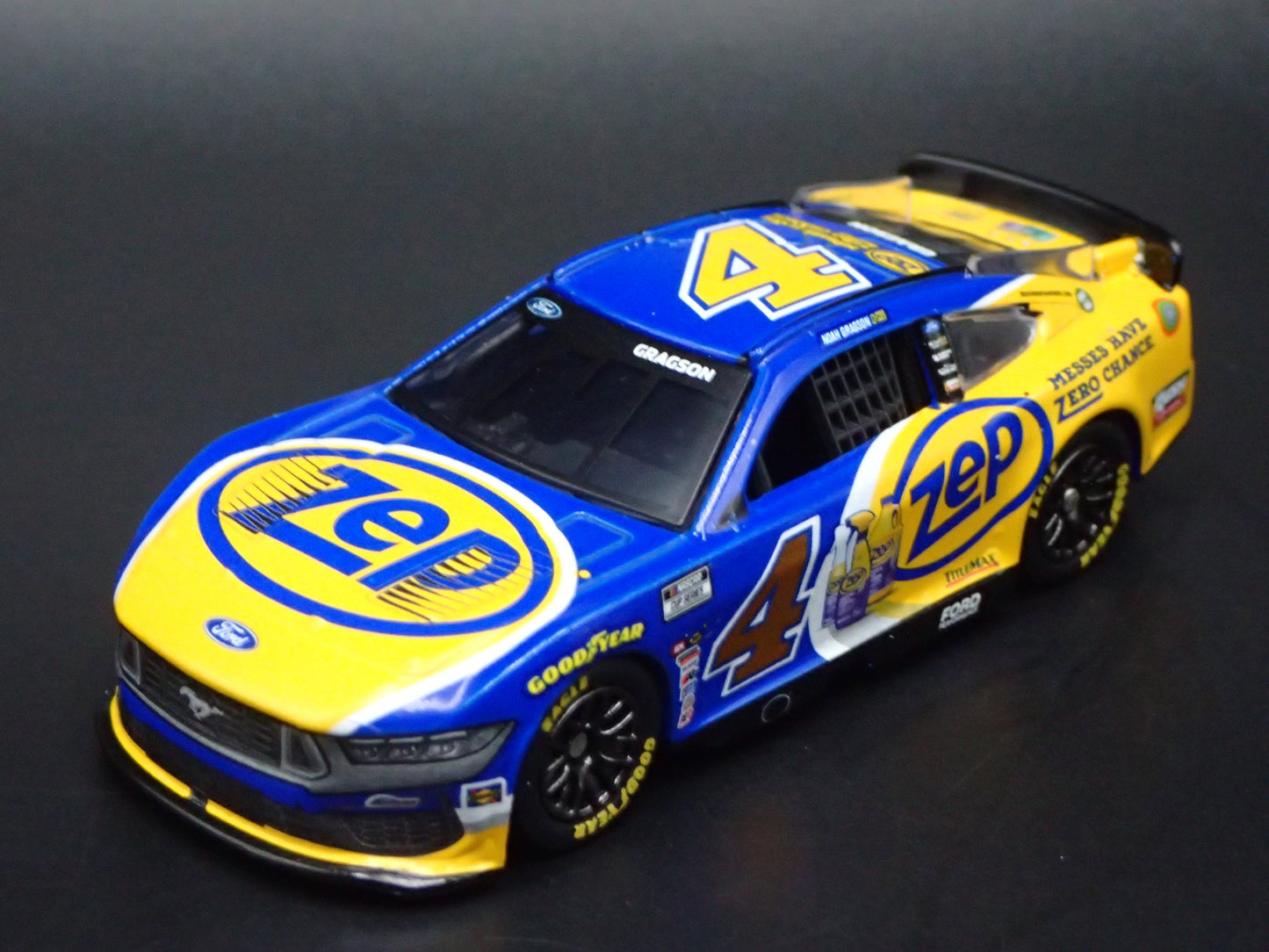 2025 25 FORD MUSTANG #4 NOAH GRAGSON ZEP NASCAR 1:64 SCALE DIECAST MODEL CAR