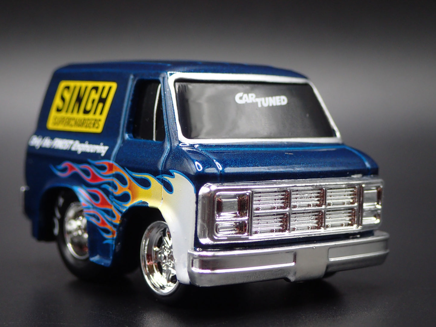 1979 79 GMC VANDURA PANEL VAN CAR TUNED BLUE 1/64 SCALE DIECAST MODEL CAR