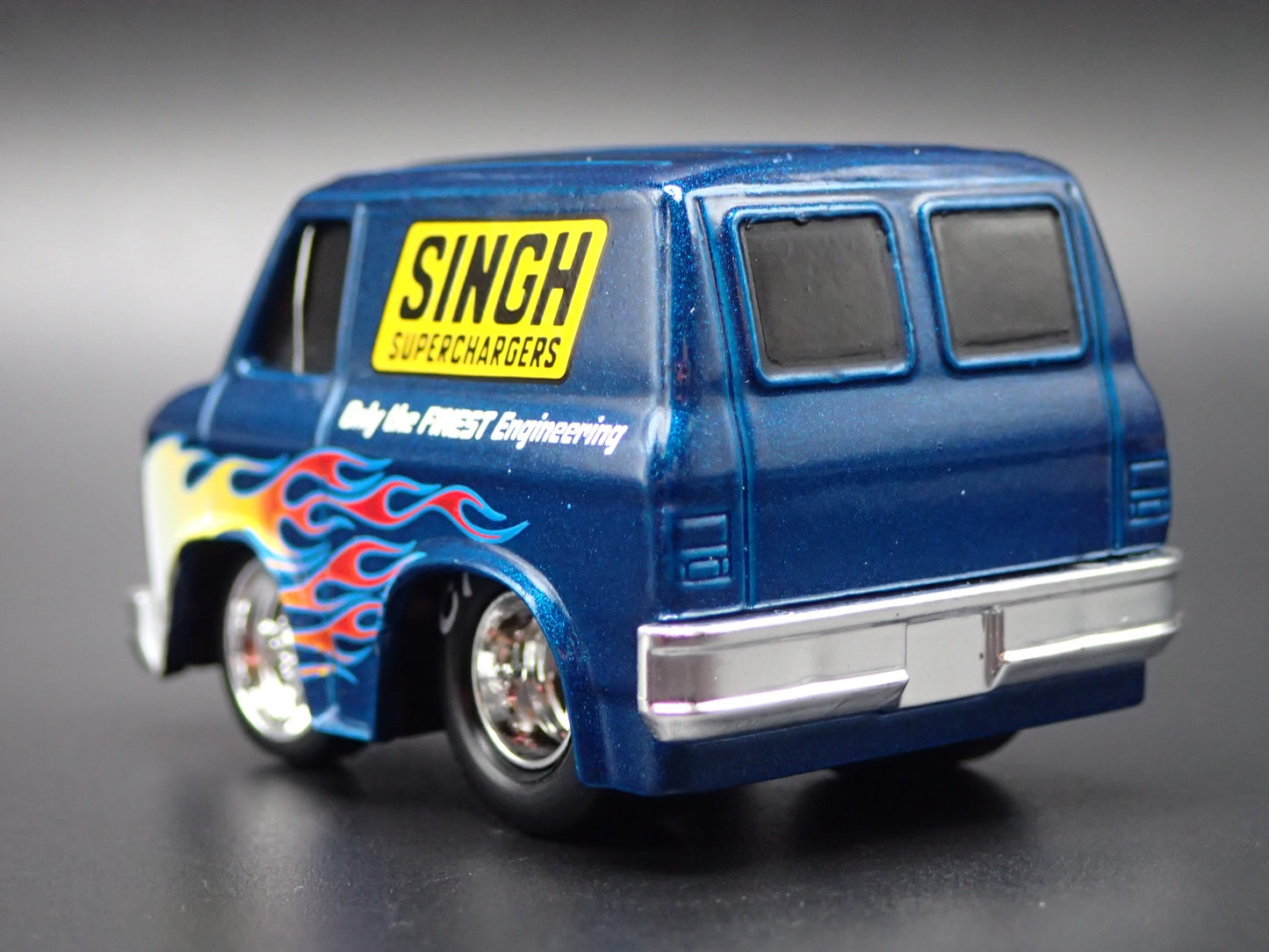 1979 79 GMC VANDURA PANEL VAN CAR TUNED BLUE 1/64 SCALE DIECAST MODEL CAR