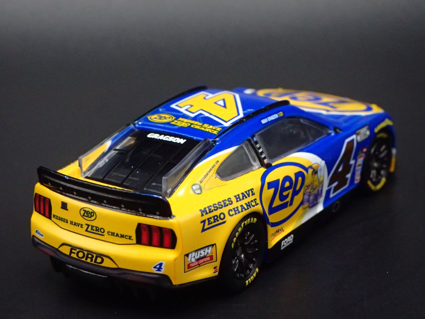 2025 25 FORD MUSTANG #4 NOAH GRAGSON ZEP NASCAR 1:64 SCALE DIECAST MODEL CAR