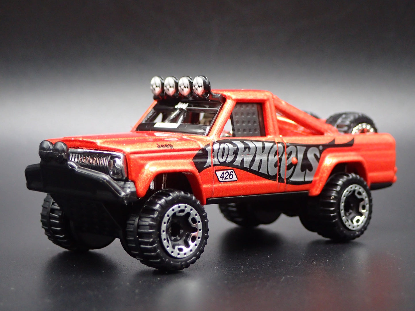 1971-1988 JEEP PICKUP TRUCK J10 ORANGE 1:64 SCALE COLLECTIBLE DIECAST MODEL CAR