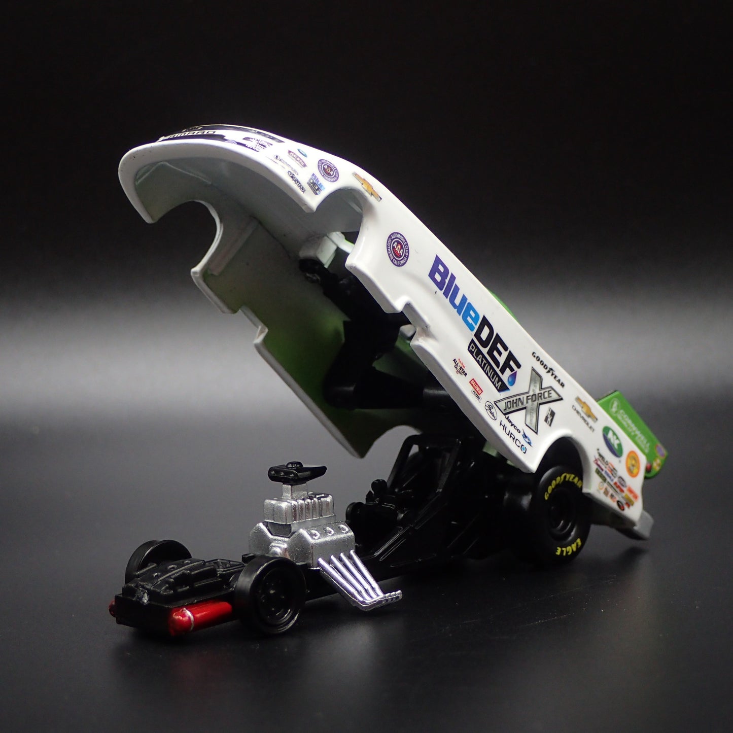 2022 JOHN FORCE NHRA FUNNY CAR CHEVY CAMARO BLUEDEF 1:64 SCALE DIECAST MODEL CAR