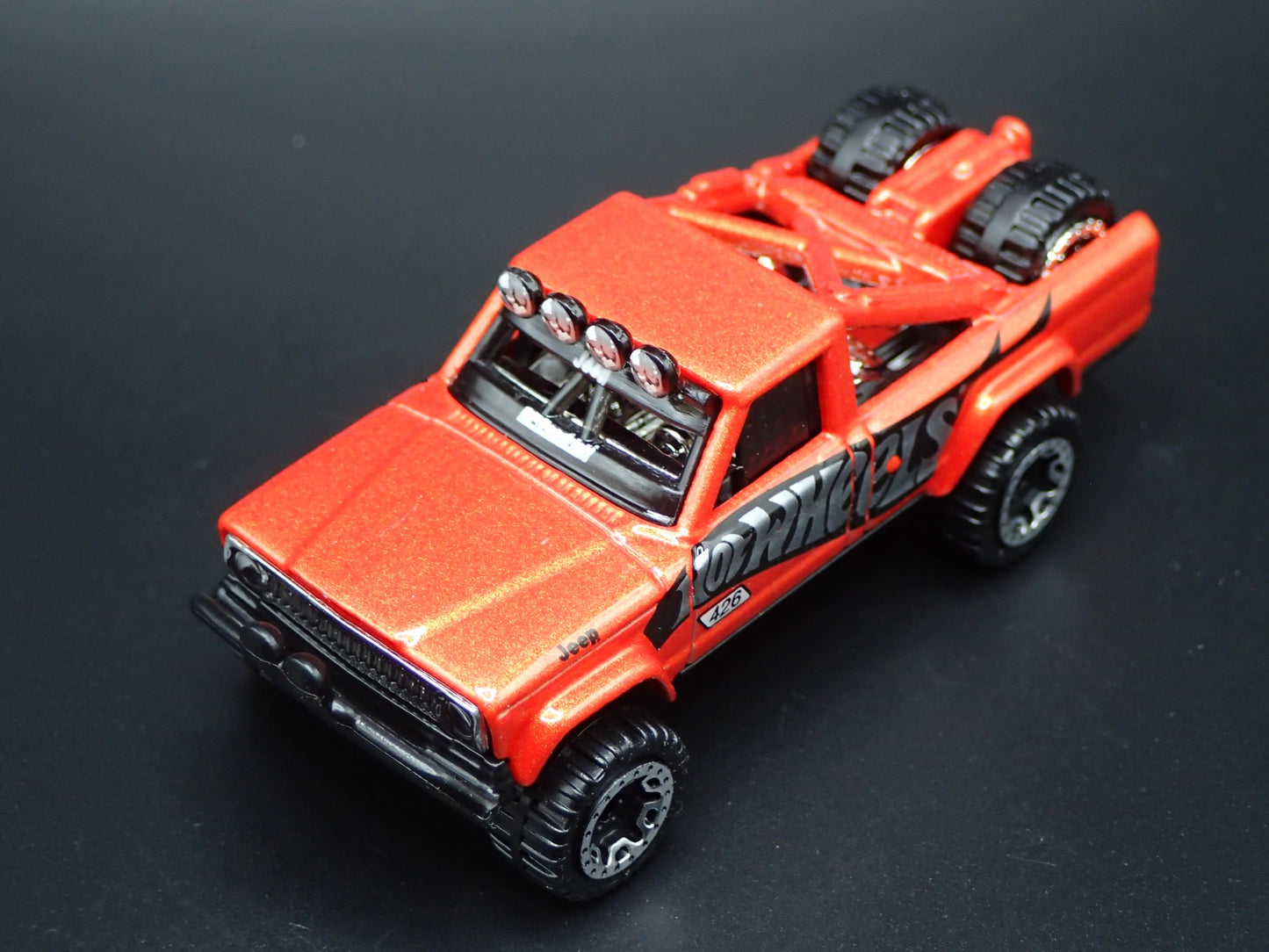 1971-1988 JEEP PICKUP TRUCK J10 ORANGE 1:64 SCALE COLLECTIBLE DIECAST MODEL CAR