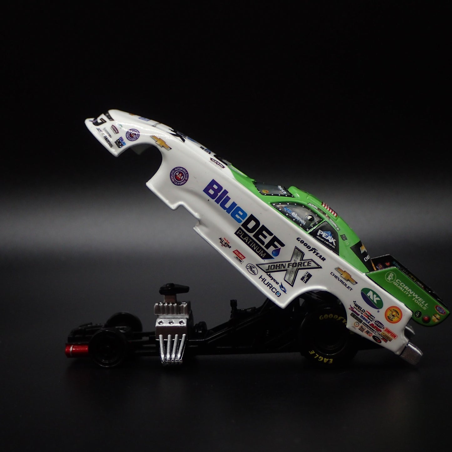 2022 JOHN FORCE NHRA FUNNY CAR CHEVY CAMARO BLUEDEF 1:64 SCALE DIECAST MODEL CAR