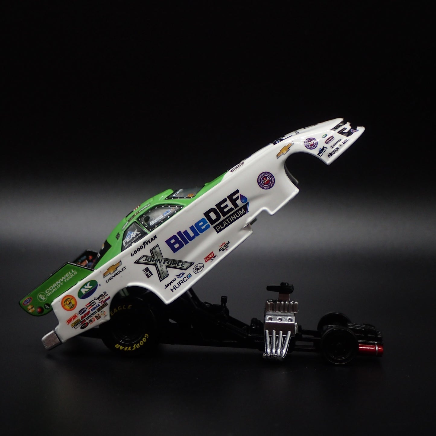 2022 JOHN FORCE NHRA FUNNY CAR CHEVY CAMARO BLUEDEF 1:64 SCALE DIECAST MODEL CAR