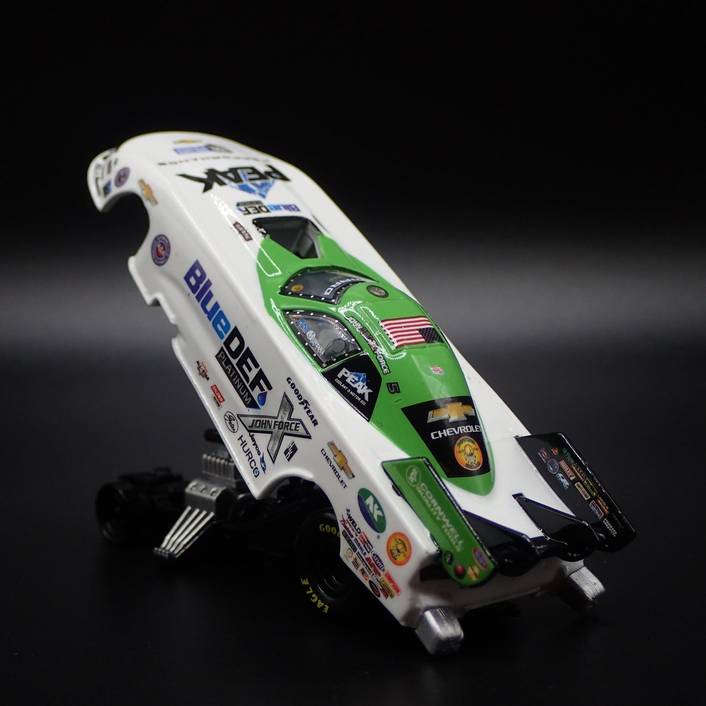 2022 JOHN FORCE NHRA FUNNY CAR CHEVY CAMARO BLUEDEF 1:64 SCALE DIECAST MODEL CAR