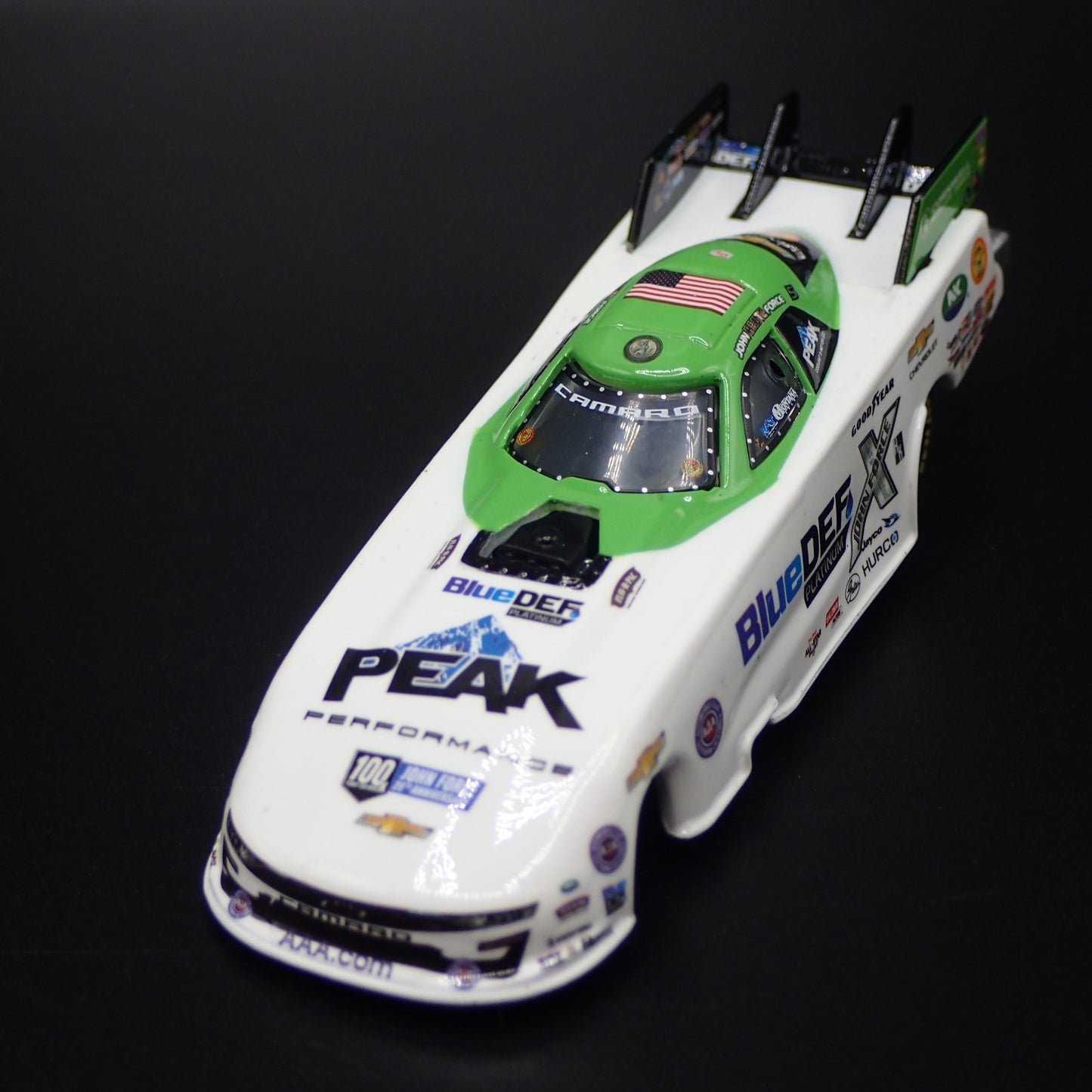 2022 JOHN FORCE NHRA FUNNY CAR CHEVY CAMARO BLUEDEF 1:64 SCALE DIECAST MODEL CAR