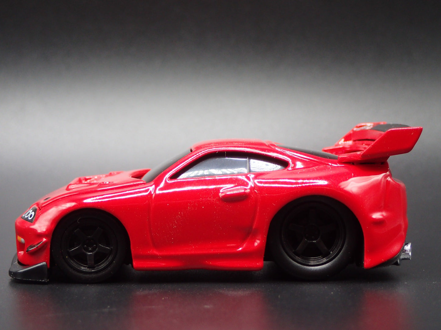 1995-1997 TOYOTA SUPRA MK4 RED 1/64 SCALE COLLECTIBLE DIORAMA DIECAST MODEL CAR