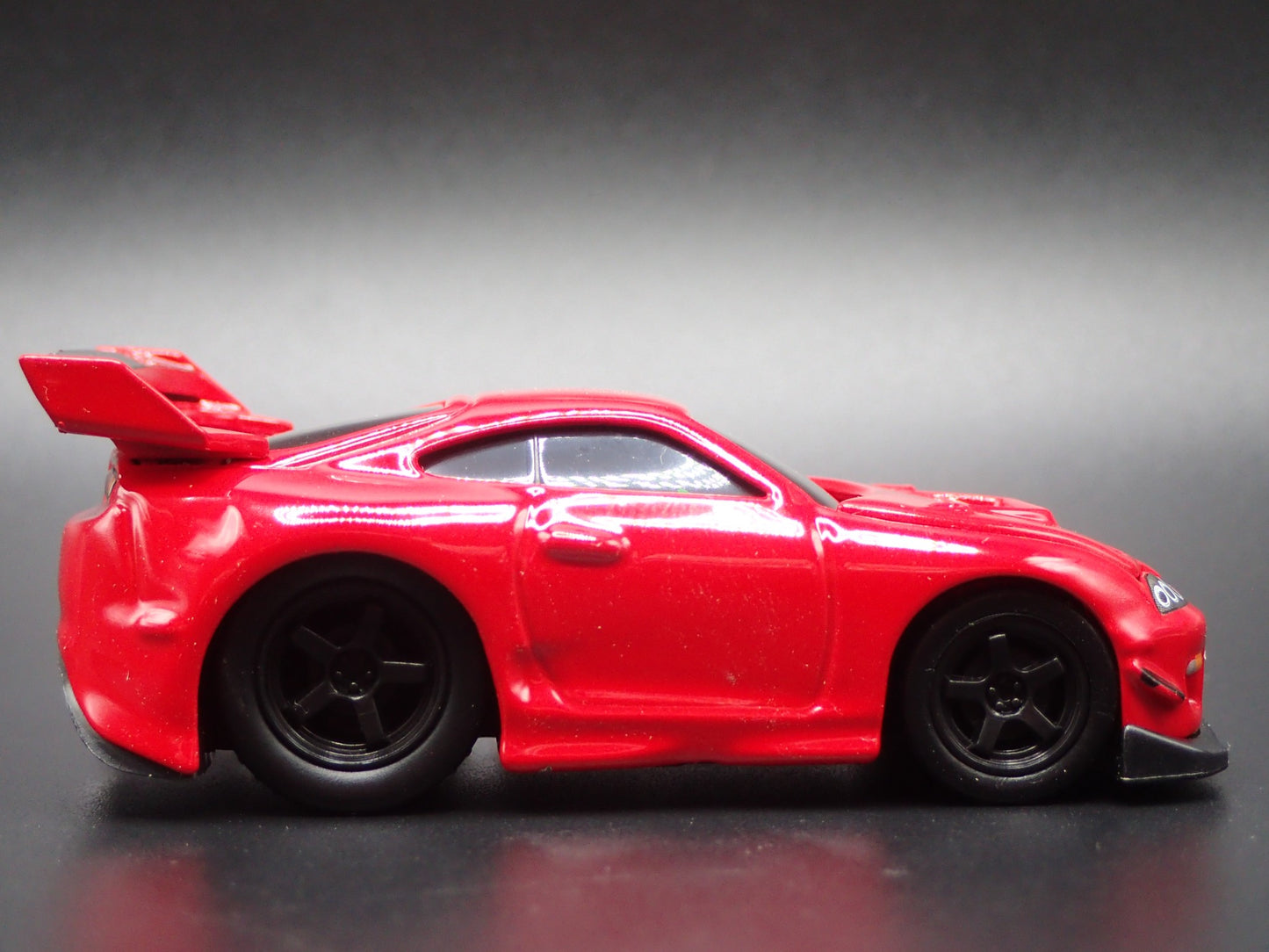 1995-1997 TOYOTA SUPRA MK4 RED 1/64 SCALE COLLECTIBLE DIORAMA DIECAST MODEL CAR