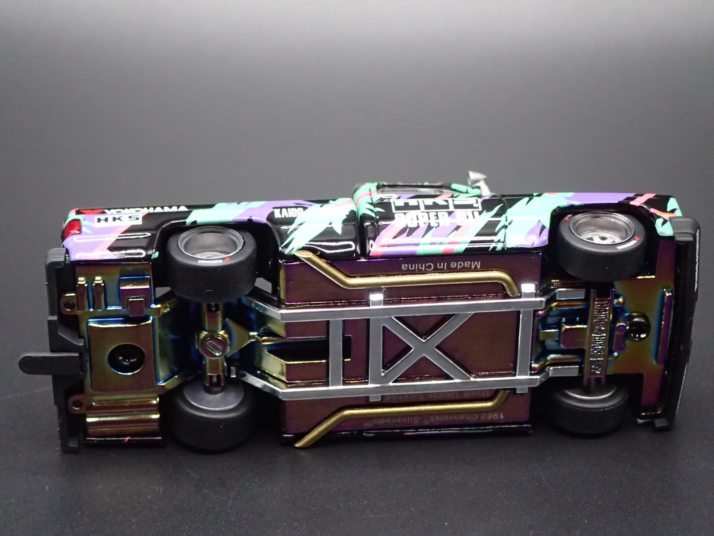 CHEVROLET SILVERADO DUALLY KAIDO HKS V1 SQUAREBODY TRUCK 1/64 DIECAST MODEL CAR