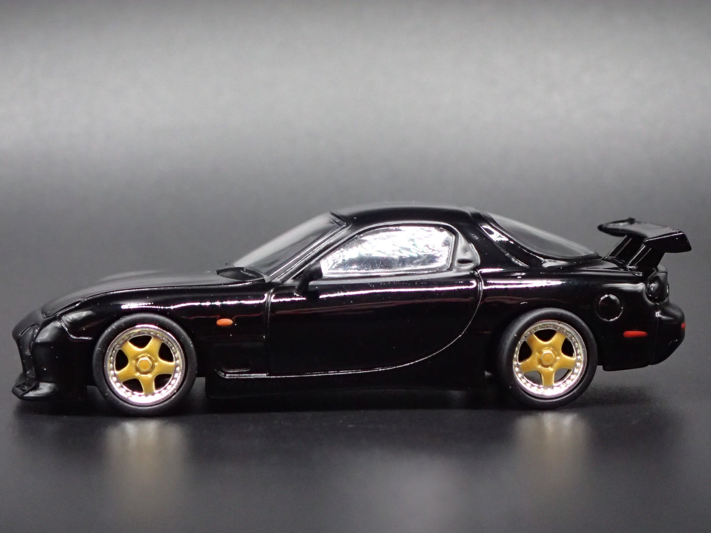 MAZDA RX7 FD3S VERTEX JDM A SPEC BLACK RARE 1:64 SCALE DIORAMA DIECAST MODEL CAR