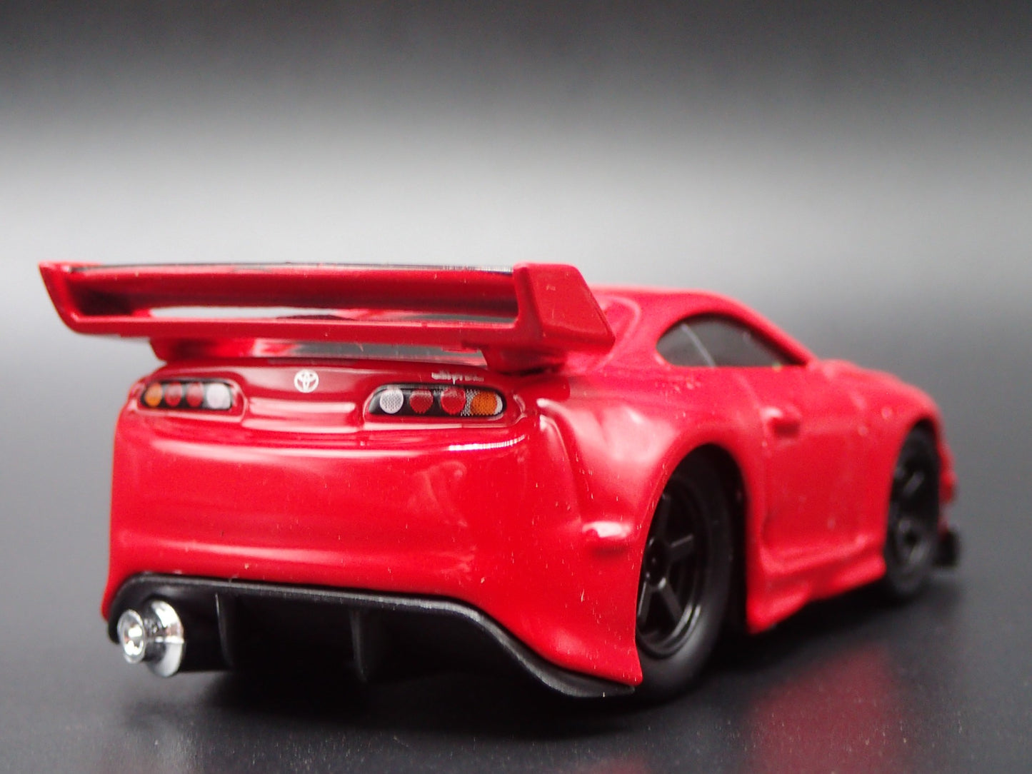 1995-1997 TOYOTA SUPRA MK4 RED 1/64 SCALE COLLECTIBLE DIORAMA DIECAST MODEL CAR