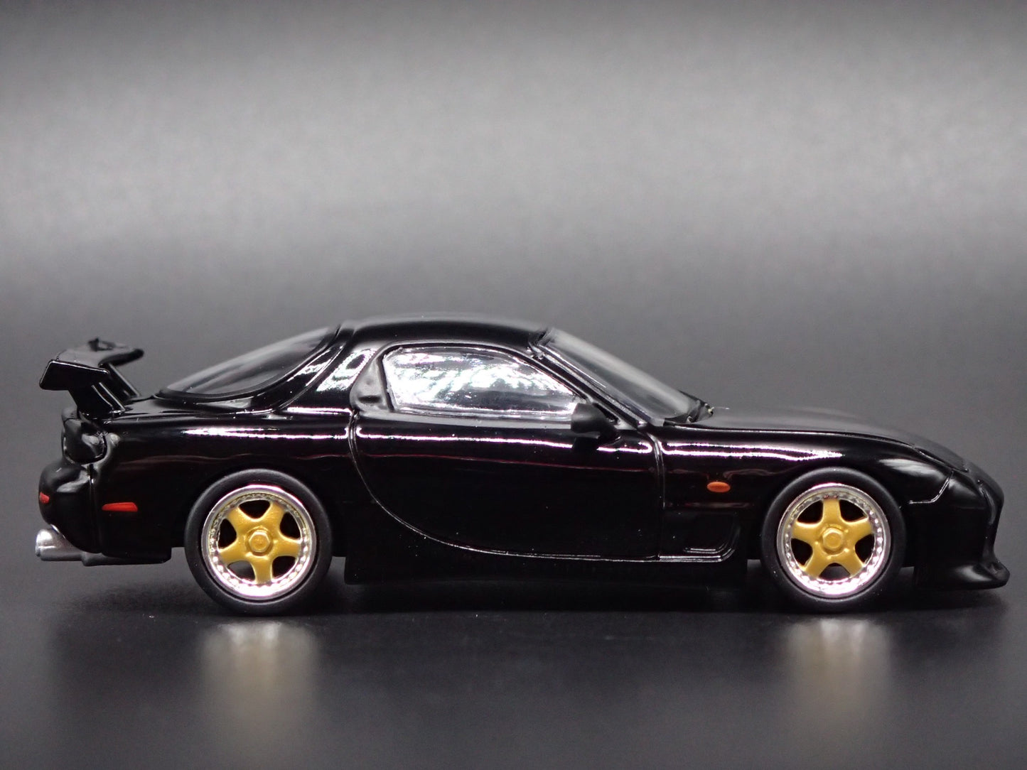 MAZDA RX7 FD3S VERTEX JDM A SPEC BLACK RARE 1:64 SCALE DIORAMA DIECAST MODEL CAR