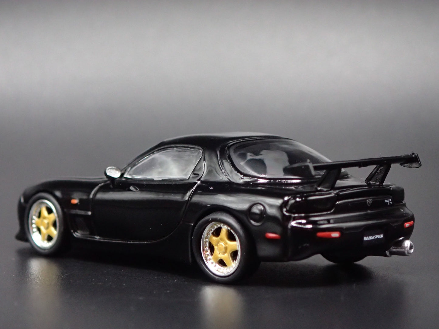 MAZDA RX7 FD3S VERTEX JDM A SPEC BLACK RARE 1:64 SCALE DIORAMA DIECAST MODEL CAR