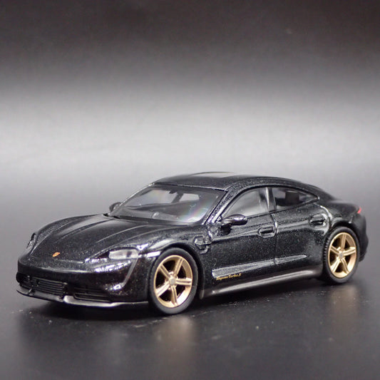 2019-2025 PORSCHE TAYCAN TURBO S BLACK 1:64 SCALE COLLECTIBLE DIECAST MODEL CAR