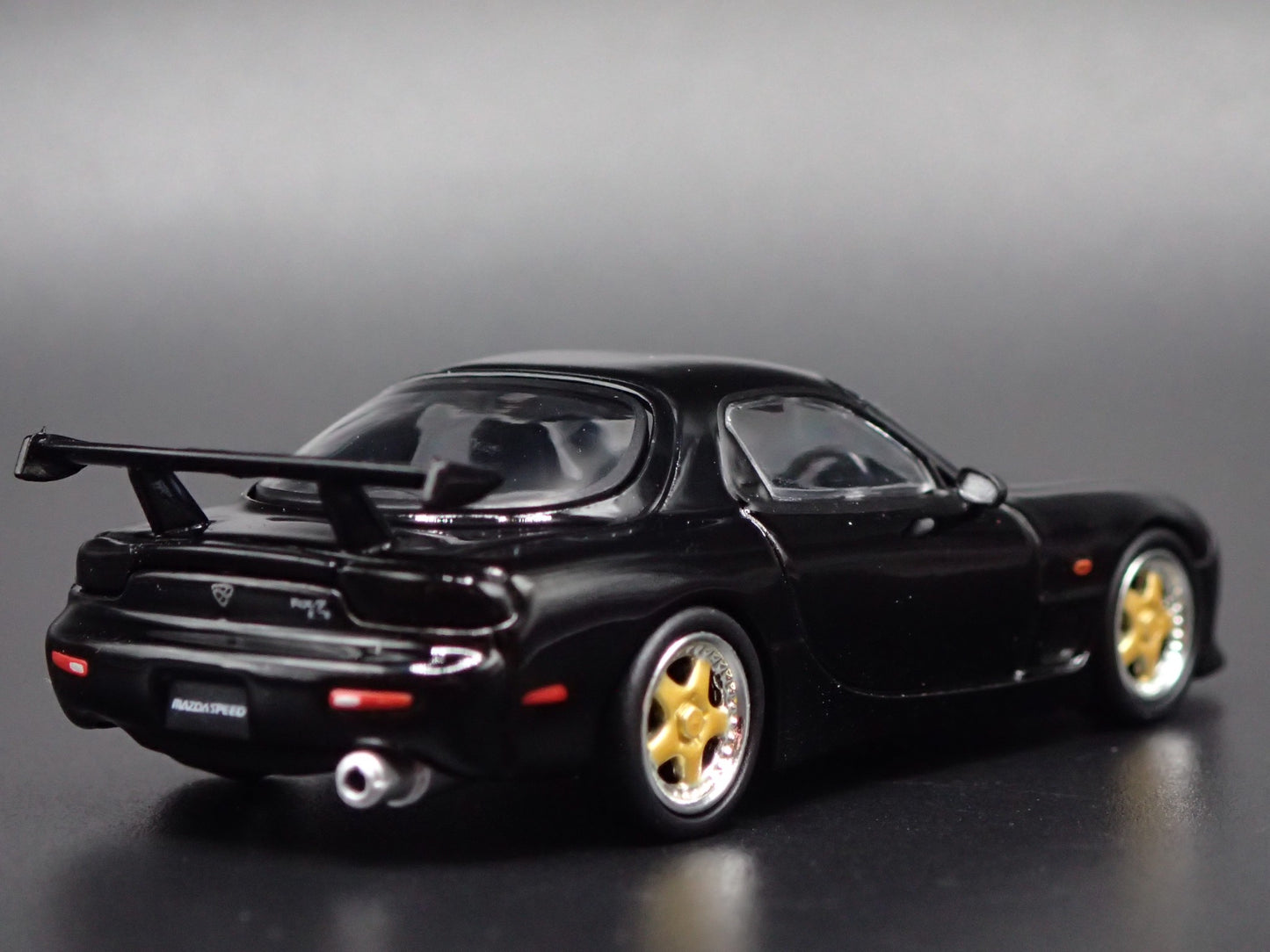 MAZDA RX7 FD3S VERTEX JDM A SPEC BLACK RARE 1:64 SCALE DIORAMA DIECAST MODEL CAR
