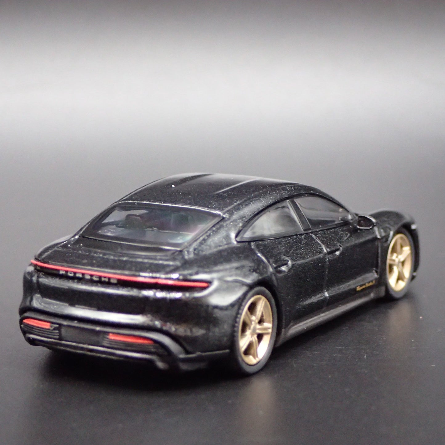 2019-2025 PORSCHE TAYCAN TURBO S BLACK 1:64 SCALE COLLECTIBLE DIECAST MODEL CAR