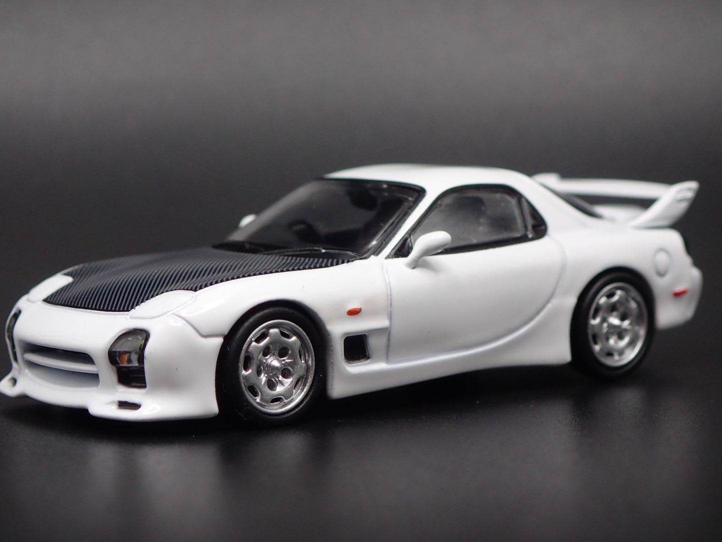 MAZDA RX7 FD3S VERTEX JDM A SPEC WHITE 1:64 SCALE DIORAMA DIECAST MODEL CAR