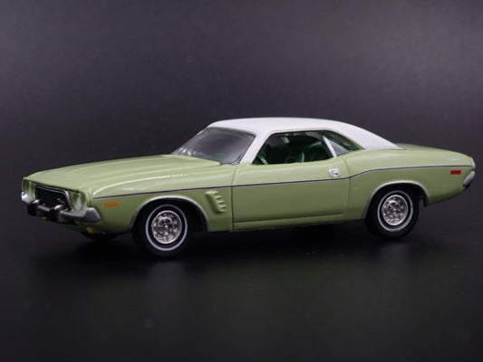 1973 73 DODGE CHALLENGER RARE 1:64 SCALE COLLECTIBLE DIORAMA DIECAST MODEL CAR-Burning Rubber Toy Company