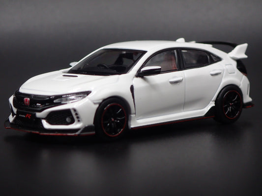 2017-2021 HONDA CIVIC TYPE R FK8 WHITE 1:64 SCALE COLLECTIBLE DIECAST MODEL CAR