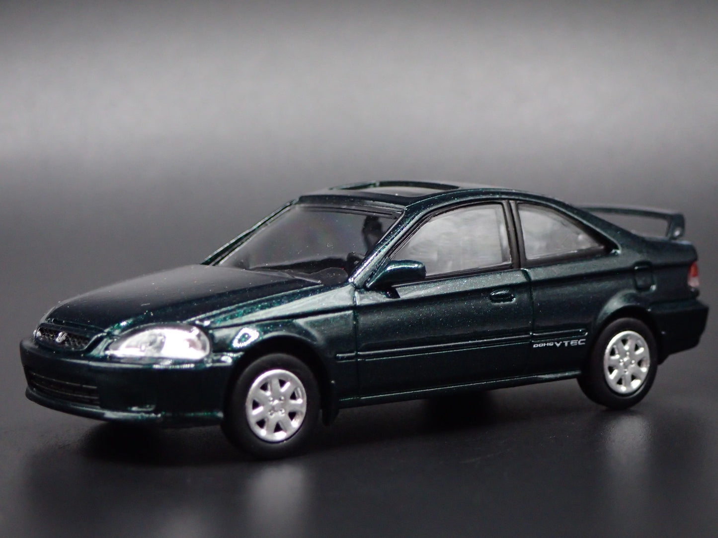 1995-1999 HONDA CIVIC COUPE GREEN RARE 1:64 SCALE COLLECTIBLE DIECAST MODEL CAR