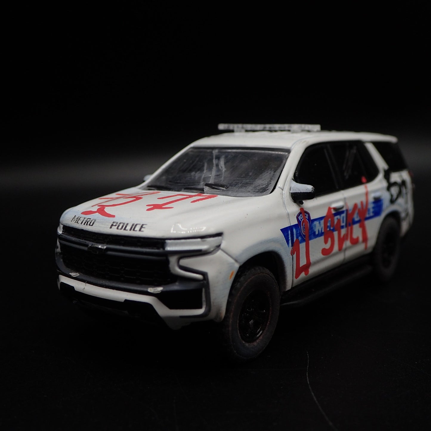 2021 CHEVROLET TAHOE PURSUIT HOUSTON METRO POLICE TAGGED 1:64 SCALE DIECAST CAR