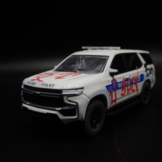 2021 CHEVROLET TAHOE PURSUIT HOUSTON METRO POLICE TAGGED 1:64 SCALE DIECAST CAR