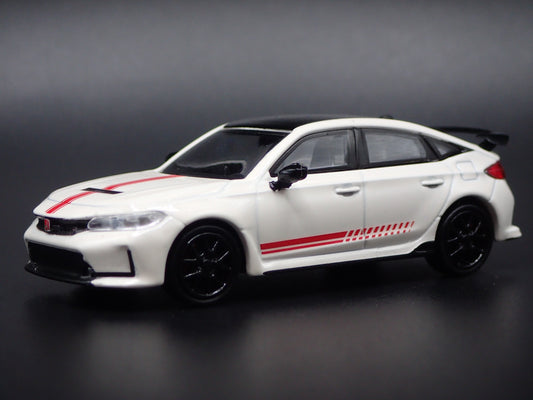 2022-2025 HONDA CIVIC TYPE R FL5 WHITE 1:64 SCALE COLLECTIBLE DIECAST MODEL CAR
