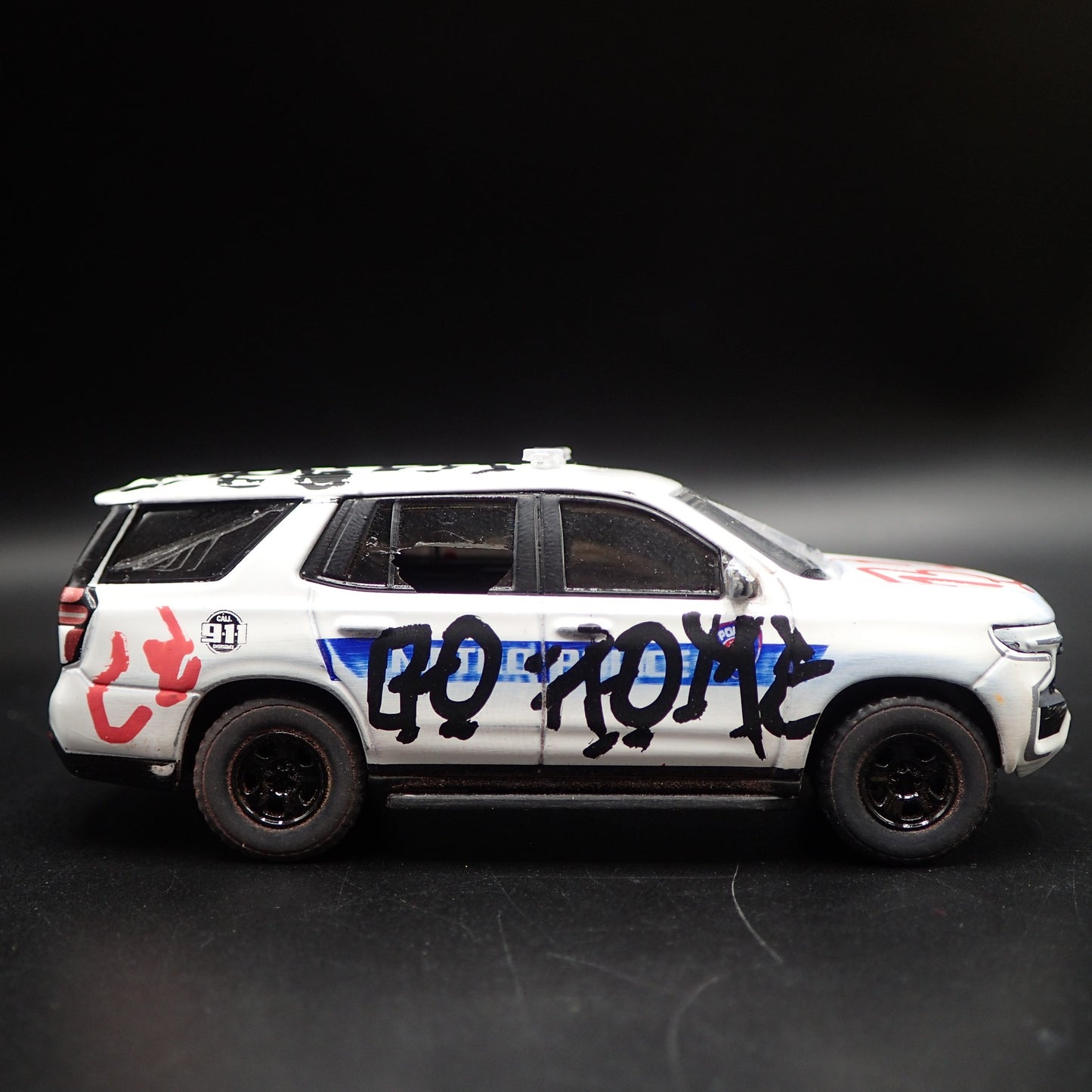 2021 CHEVROLET TAHOE PURSUIT HOUSTON METRO POLICE TAGGED 1:64 SCALE DIECAST CAR