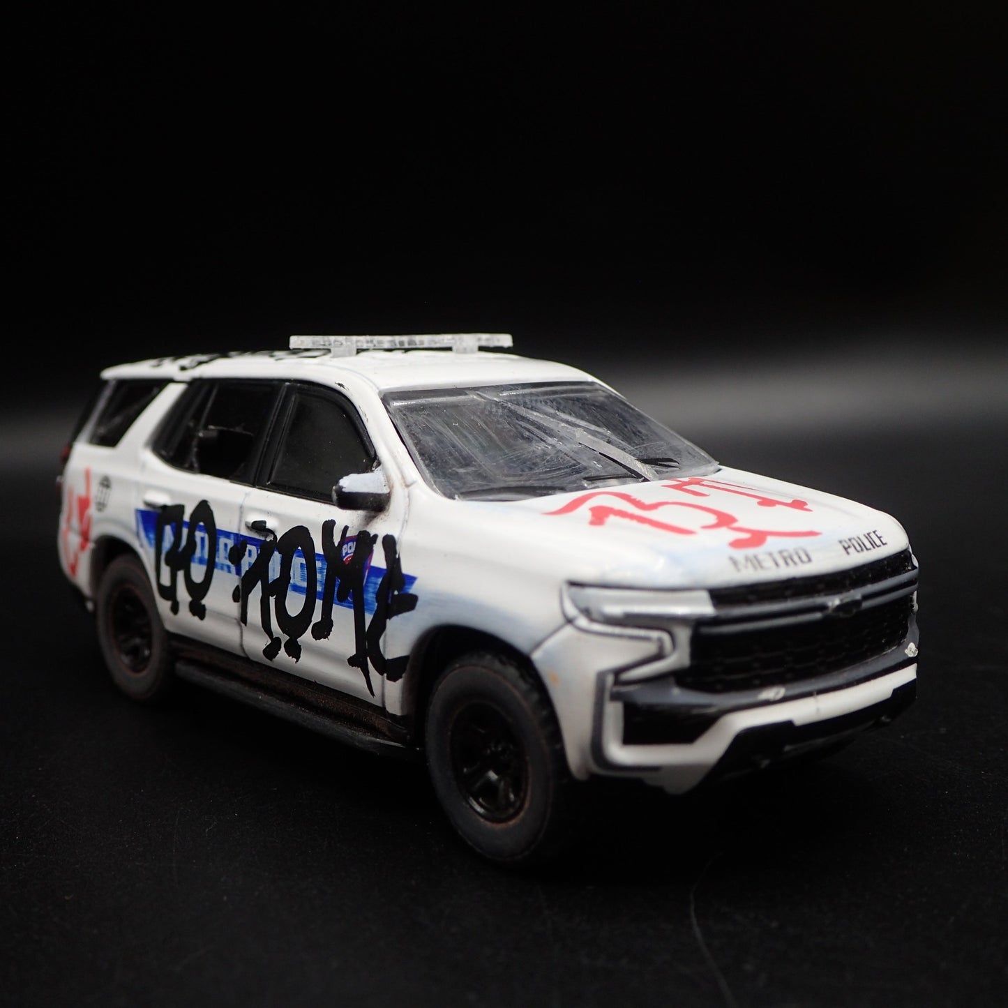 2021 CHEVROLET TAHOE PURSUIT HOUSTON METRO POLICE TAGGED 1:64 SCALE DIECAST CAR