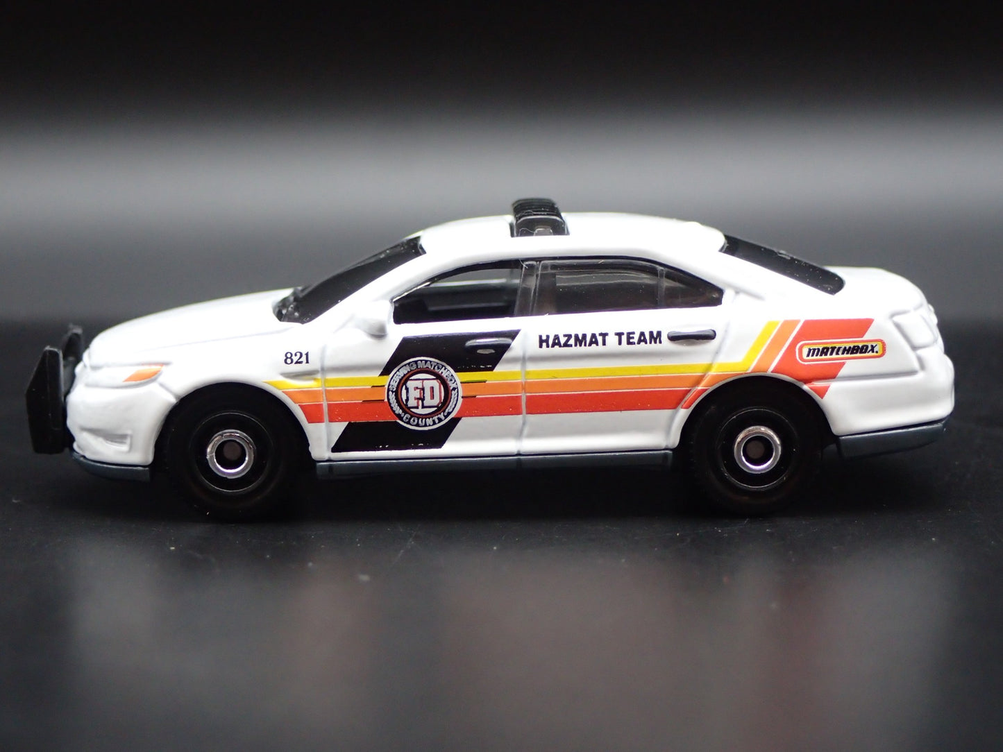 FORD POLICE INTERCEPTOR FIRE DEPARTMENT HAZMAT TEAM 1/64 SCALE DIECAST MODEL CAR