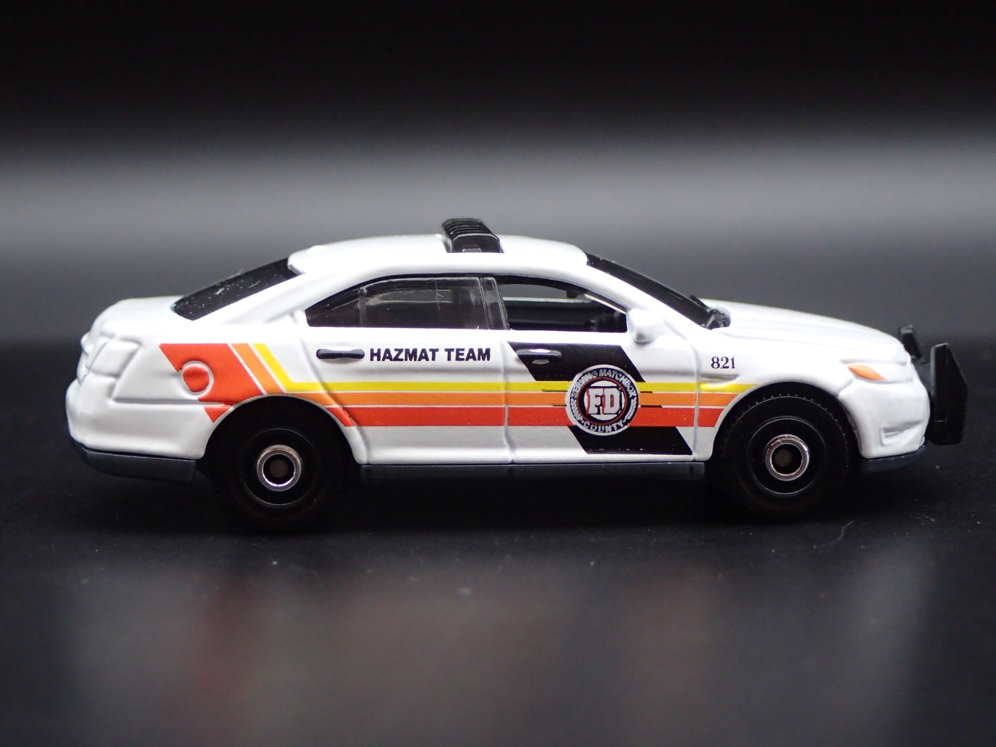 FORD POLICE INTERCEPTOR FIRE DEPARTMENT HAZMAT TEAM 1/64 SCALE DIECAST MODEL CAR