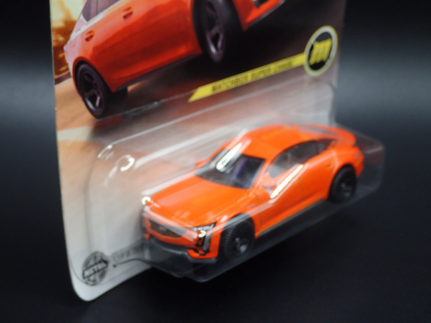 2025 MATCHBOX 2021 CADILLAC CT5-V ORANGE SUPER CHASE 1/64 SCALE RUBBER TIRE RARE